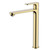Смеситель для раковины высокий Aquatek Альфа AQ1904BG, золото шлифованное фото 