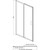 Душевая дверь Azario Milton 120 см AZ-ND6121 1200, хром/прозрачное фото 3
