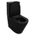Унитаз-компакт безободковый Azario Black Queen AZ-8380 с тонкой крышкой микролифт, чёрный матовый, Цвет производителя: чёрный матовый фото 2