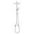 Душевая стойка Azario Arizona AZ-20S, Цвет производителя: хром фото 2