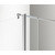 Душевая перегородка Azario Chicago 110 см AZ-NAR6321 1100 (стекло 8 мм) с кронштейном в комплекте, хром/прозрачное фото 2