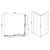 Душевое ограждение Azario Greenwood 80x80 см AZ-NNE1142 800, серебро/прозрачное фото 3