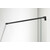 Душевая перегородка Azario Chicago Walk-in 80 см AZ-NAR6310 800 Black (стекло 8 мм) с кронштейном в комплекте, чёрный/прозрачное фото 2