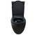 Унитаз-компакт безободковый Azario Cobalt-Black AZ-6089A-MB с быстросъемным сиденьем микролифт (система смыва Торнадо) чёрный матовый фото 4