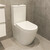 Унитаз-компакт безободковый Azario MIZEN AZ-8300 с тонкой крышкой микролифт (система смыва Торнадо) фото 