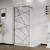 Душевая перегородка Azario Walk-in 100 см AZ-271-100-MB-CGP (стекло 8 мм) чёрный матовый/узор фото 