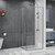 Душевое ограждение Azario SHANGHAI 90x90 см AZ-R43-90-MGR-CL, графит матовый/прозрачное фото 3