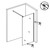 Душевая перегородка Loranto Walk-in 70 см CS-W04B-70 (стекло 8 мм) чёрный матовый/прозрачное фото 6