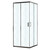 Душевое ограждение Azario PARIS 90х90 см AZ-R06-90-CH-CHC, хром/стекло "Шиншилла" фото 