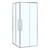 Душевое ограждение Azario SHANGHAI 100x100 см AZ-R43-100-CH-CL, хром/прозрачное фото 