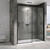 Душевая дверь Abber Komfort 130 см AG93130B (стекло 8 мм), черный/прозрачное фото 2