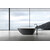 Ванна отдельностоящая Abber Dortmund 170x75 см AM9911BW, чёрно-белый матовый фото 8