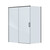 Душевое ограждение Cezares 160x90 см PLANE-AH-1-160/90-C-GM, оружейная сталь/прозрачное фото 4