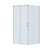 Душевое ограждение Cezares 100x90 см PLANE-AH-1-100/90-C-IN, сатин/прозрачное фото 4