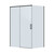 Душевое ограждение Cezares 140x100 см PLANE-AH-1-140/100-C-GM, оружейная сталь/прозрачное фото 4