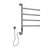 Полотенцесушитель электрический Allen Brau Liberty П4 489x683 мм 7.33000-BN, никель фото 