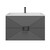 Тумба подвесная с раковиной Grossman Луксор 60 см 106056, графит матовая фото 3