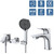 Набор смесителей 3 в 1 для ванны BelBagno MARINO-VASM/LVM-CRM фото 