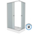 Душевое ограждение Niagara Eco 110x80 см 1181422Q, хром/матовое фото 3