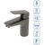 Смеситель для раковины BelBagno DUE-LVM-GM-W0, оружейная сталь фото 
