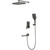 Душевая система для ванна BelBagno DUE-VDSET-GM, оружейная сталь фото 2