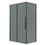 Душевое ограждение Grossman Galaxy 110х100 см 120.K33.01.1110.21.10, чёрный/тонированное фото 