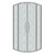 Душевое ограждение Grossman Cosmo 100х100 см 301.K33.02.1010.10.02, хром/шиншилла фото 