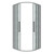 Душевое ограждение Grossman Cosmo 100х100 см 301.K33.02.1010.10.02, хром/шиншилла фото 2