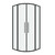 Душевое ограждение Grossman Cosmo 100х100 см 301.K33.02.1010.42.00, оружейная сталь/прозрачное фото 