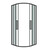 Душевое ограждение Grossman Cosmo 100х100 см 301.K33.02.1010.42.00, оружейная сталь/прозрачное фото 2