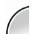 Зеркало Art&Max Livorno 60 см AM-Liv-600-DS-F-Nero, чёрный фото 4