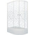 Душевое ограждение Triton Коралл 120x80 см L Щ0000061782, белый/мозаика фото 