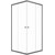 Душевое ограждение Triton Вента 100x100 см Щ0000079316, графит/прозрачное фото 