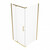 Душевое ограждение Triton Терра 90x90 см Щ0000073933, золото/прозрачное фото 2