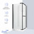 Душевая кабина Ceruttispa Chika 90x90 см CHIKA901BF, чёрный/матовое (безсиликоновая сборка) фото 2