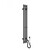 Полотенцесушитель электрический Wonzon & Woghand Kassel П3 136x1200 мм WW-AL72312-BGM, тёмный графит, Цвет производителя: тёмный графит фото 