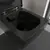 Унитаз подвесной безободковый Villeroy&Boch Memento 2.0 4633R0R7 с крышкой микролифт (CeramicPlus) чёрный матовый фото 7