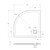 Каменный поддон BelBagno 90x90 см TRAY-MR-UNO-R-90-550-35-W-NO фото 5