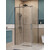 Душевое ограждение BelBagno 100x100 см SOFT_CLOSE-1-A-1-100-C-GM, оружейная сталь/прозрачное фото 
