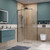 Душевое ограждение BelBagno 100x100 см SOFT_CLOSE-1-A-1-100-C-GM, оружейная сталь/прозрачное фото 3