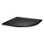Каменный поддон BelBagno 90x90 см TRAY-MR-UNO-R-90-550-35-NERO-NO, чёрный матовый фото 2