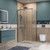 Душевое ограждение BelBagno 100x90 см SOFT_CLOSE-1-AH-1-100/90-C-GM, оружейная сталь/прозрачное фото 3