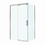 Душевое ограждение BelBagno 110x90 см SOFT_CLOSE-1-AH-1-110/90-C-GM, оружейная сталь/прозрачное фото 4