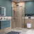 Душевое ограждение BelBagno 100x90 см SOFT_CLOSE-2-AH-1-100/90-C-GM, оружейная сталь/прозрачное фото 2
