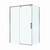Душевое ограждение BelBagno 130x80 см SOFT_CLOSE-1-AH-1-130/80-C-GM, оружейная сталь/прозрачное фото 4