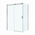 Душевое ограждение BelBagno 150x100 см SOFT_CLOSE-2-AH-1-150/100-C-GM, оружейная сталь/прозрачное фото 4