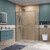Душевое ограждение BelBagno 140x100 см SOFT_CLOSE-2-AH-1-140/100-C-GM, оружейная сталь/прозрачное фото 3