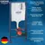 Инсталляция с подвесным унитазом комплект: Grohe Rapid SL 38772001 с подвесным безободковым унитазом Azario Flavia AZ-0076-UQ1 сиденье микролифт, крепление, с кнопкой смыва хром (Система смыва торнадо) фото 15