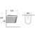 Инсталляция с подвесным унитазом комплект: Grohe Rapid SL 38772001 с подвесным безободковым унитазом Azario Still AZ-1909T сиденье микролифт, крепление, с кнопкой смыва хром (Система смыва торнадо) фото 22