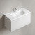 Тумба подвесная с раковиной-столешницей Sancos Snob R 1.0 90 см SNR1.090W, Bianco (раковина Element CN7002) фото 